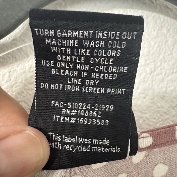 Disney Bambi Shirred Bodice Skater Dress 2X Stretch Challis‎ Muave Feminine Chic - Picture 8 of 9